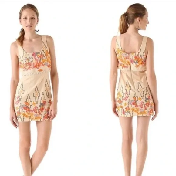 Free People The Big Bang Metallic Aztec Dress - Picture 2 of 11